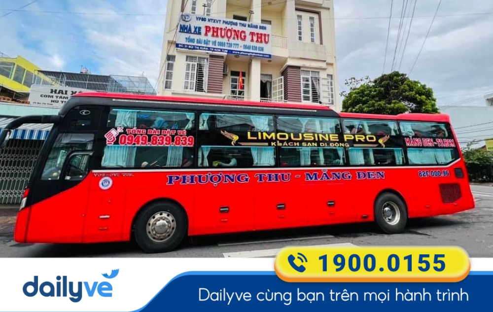 Nhà xe Phượng Thu tuyến Sài Gòn đi Kon Tum