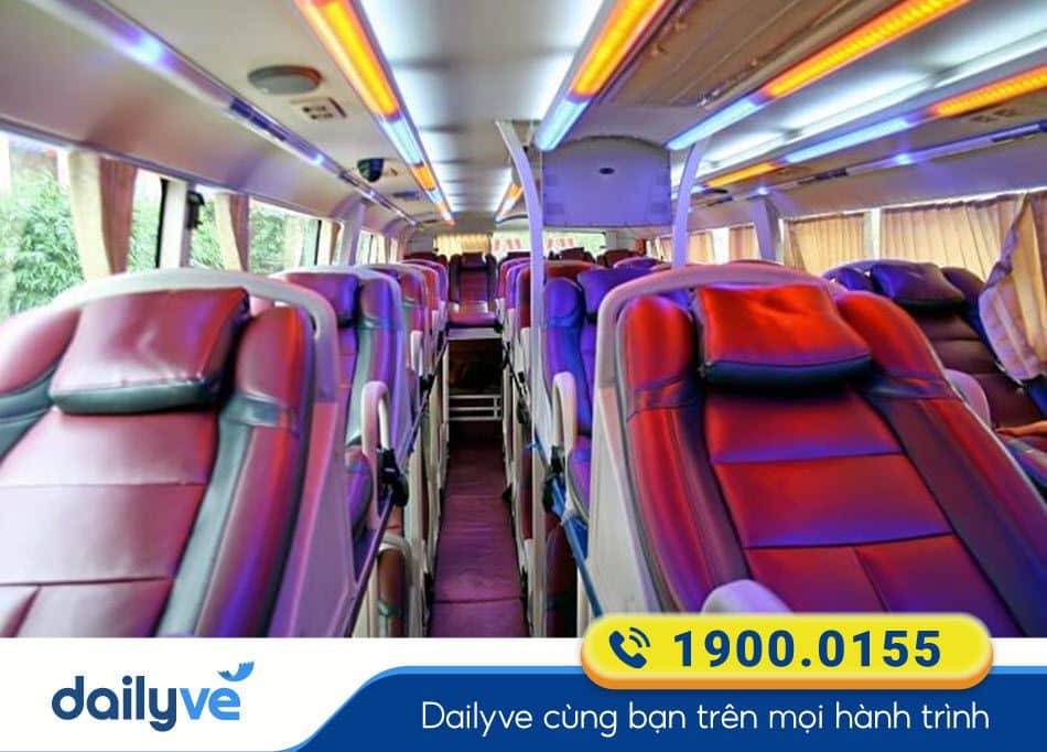 Nội thất xe giường nằm 40 chỗ của xe Duyên Hà Đắk Nông