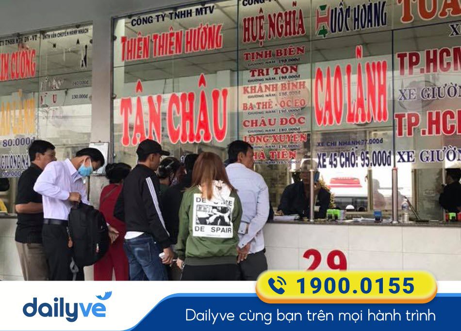 Phòng vé nhà xe Thiên Thiên Hương tại bến xe Miền Tây