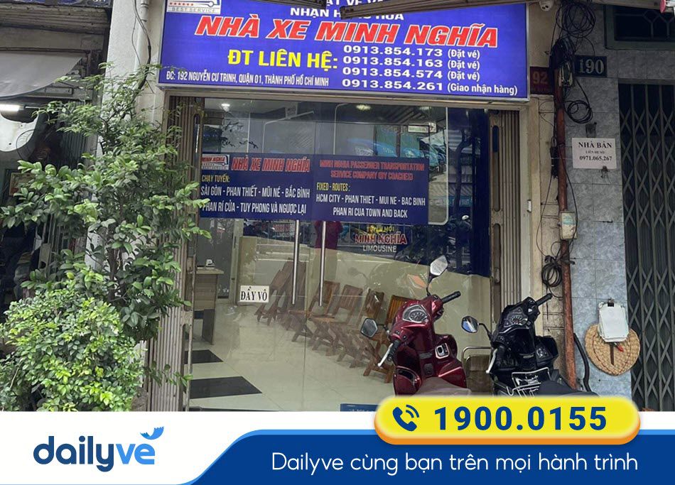 Địa chỉ phòng vé nhà xe Minh Nghĩa Sài Gòn