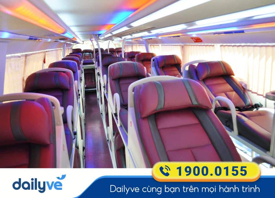 Xe giường nằm 44 chỗ của xe Hoài Phương Gia Lai đi Nha Trang