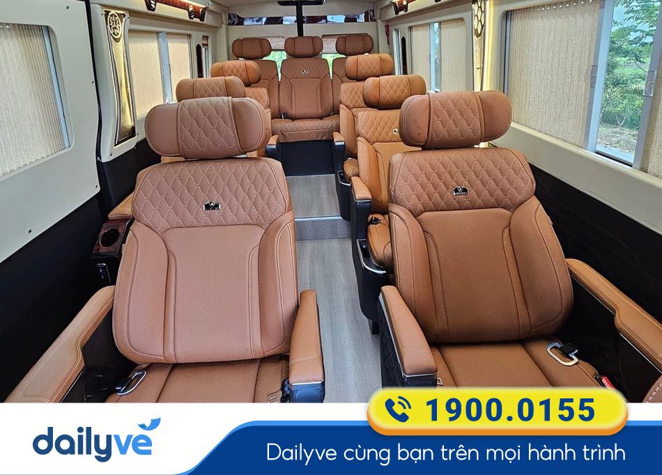 Dòng xe ghế Limousine 11 chỗ của nhà xe Tràng An Limousine